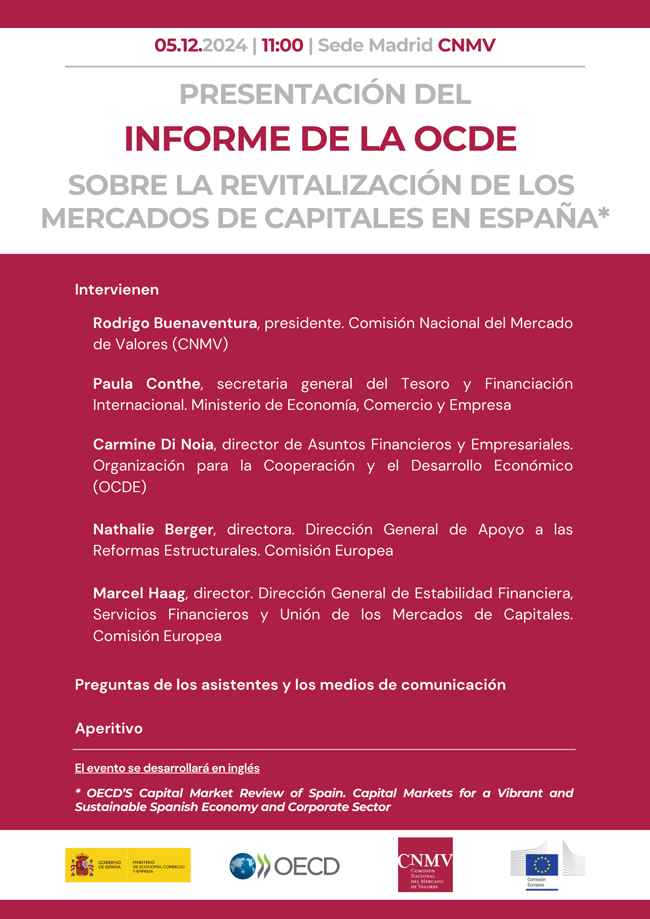 programa de la presentación del informe de la ocde